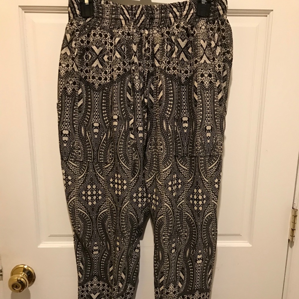 Black and white MC Hammer like pants